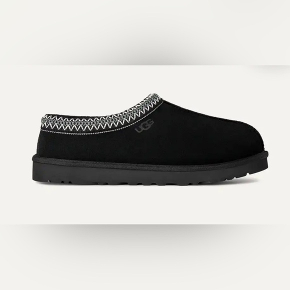 UGG Shoes - UGGS Tasman Slippers Black‎ Suede Sheepskin Leather Shoe Slip On Women's Size 11